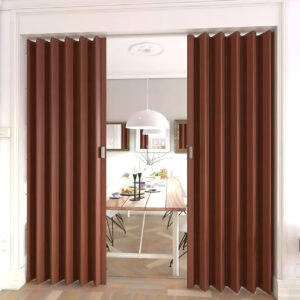 puerta plegable playcon chocolate