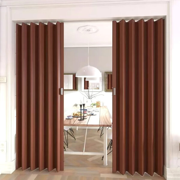 puerta plegable playcon chocolate